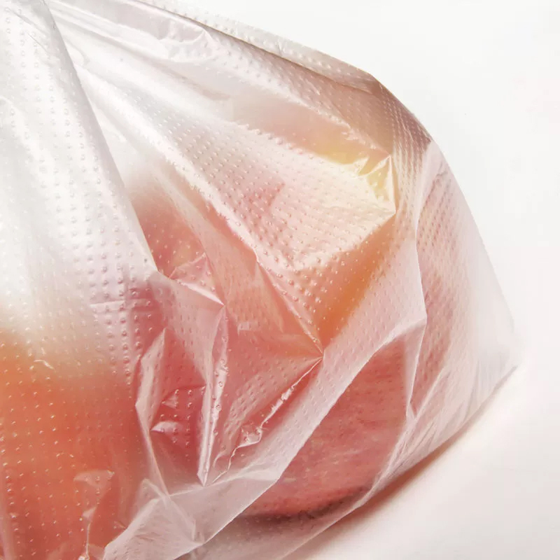 宜洁 背心式保鲜袋家用一次性塑料袋加厚PE食品袋 中号30cm*38cm 100只高清大图
