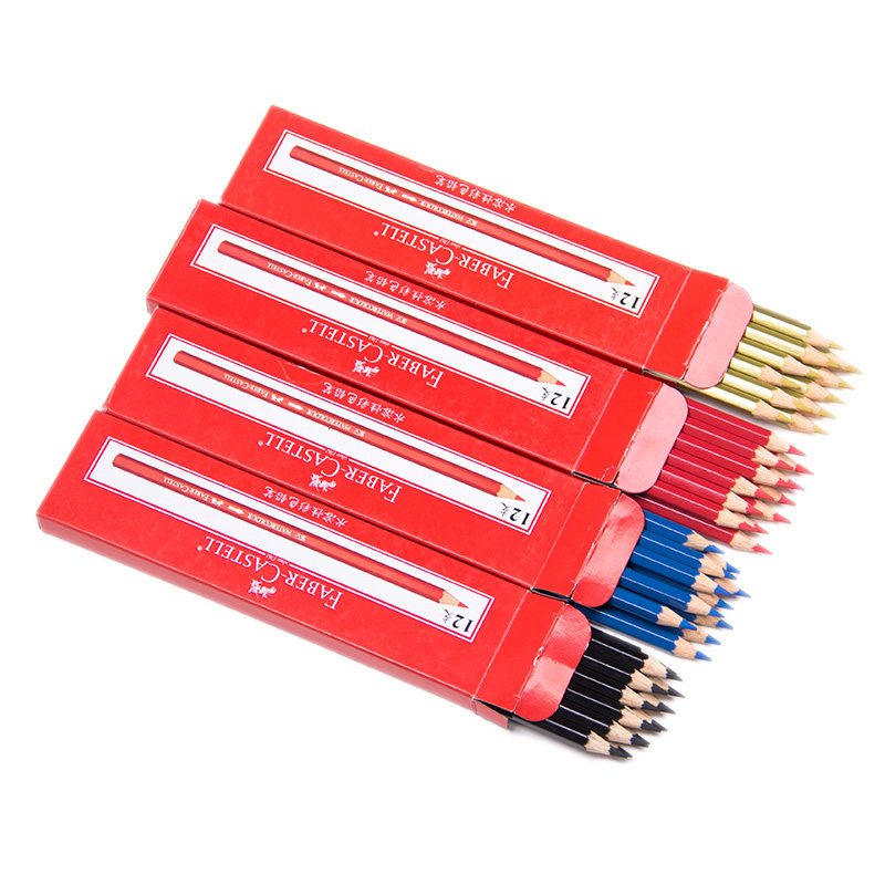 纽茵曼 水溶性彩铅 白色401(12支装)(Faber-castell)盒
