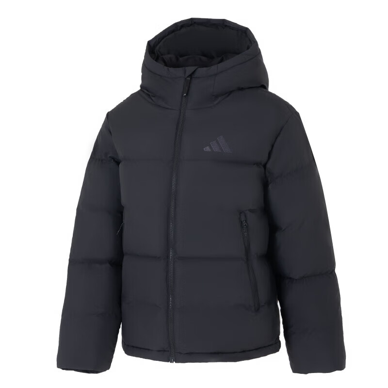 阿迪达斯 (adidas)女装 新款舒适百搭防风保暖运动休闲连帽羽绒服外套 JV6191 ZP高清大图