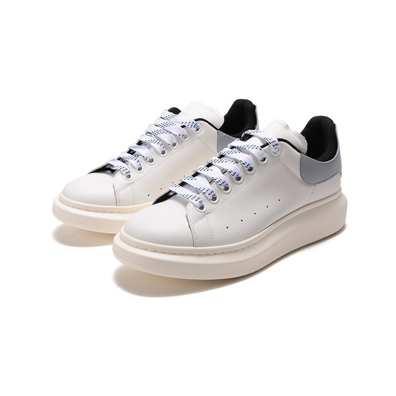 亚历山大麦昆alexandermcqueen男士牛皮革阔型系带休闲运动鞋板鞋小白