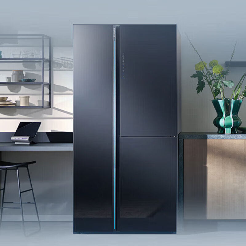 西门子 KT92PA657C 对开门530升 超氧零度保鲜 风冷无霜 净味 玻璃面板商用冷藏展示柜高清大图