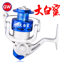 光威(GW)新品春款大白鲨渔轮海钓抛竿纺车轮海杆轮8000远投轮钓鱼轮子 左右手互换型 优雅蓝 8000系列 抖音
