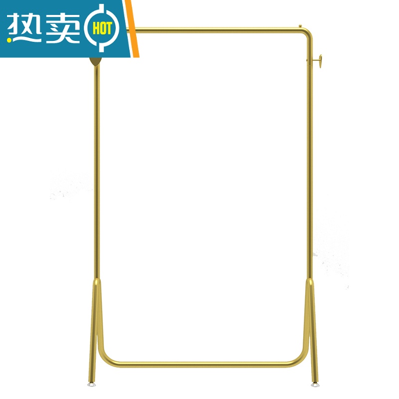 敬平晾衣架落地式室内挂衣架卧室衣帽架子阳台晒衣架家用室外凉衣杆架 054#高130cm宽100(黑色) 大高清大图