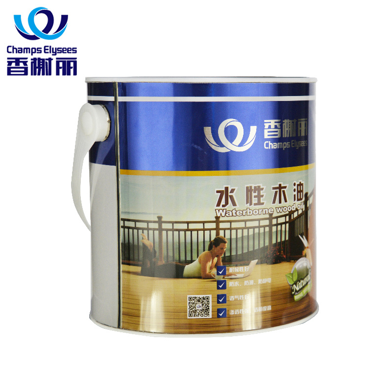 香榭丽 水性防腐木木油实木透明色木漆桐油耐候家具木器漆涂料环保无味室外户外防水木蜡油水性木器漆清漆 透明 14kg