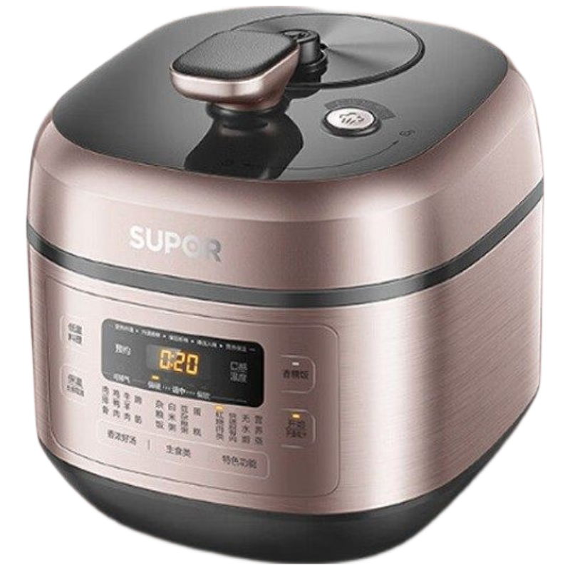 苏泊尔电压力锅6L双胆球釜智能触控金属色方形大容量 SY-60FC25Q
