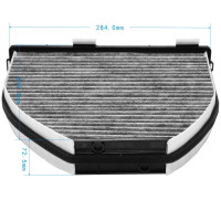 马勒(MAHLE)活性炭空调滤LAK1119适配奔驰C级/CLS级/E级/GLK级/SL级/SLSAMG