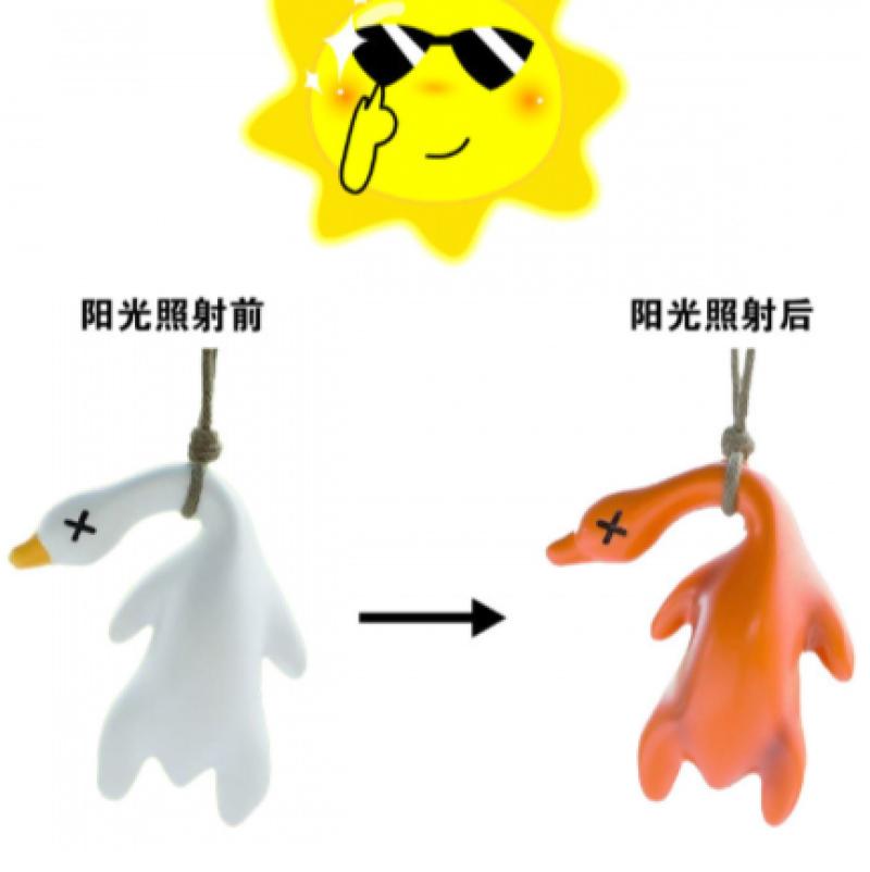 变色烤鸭挂件鸭鸭变色车载摆件烧鸭摆件车载挂件钥匙扣手机挂件挂-变色烤鸭-30个装-