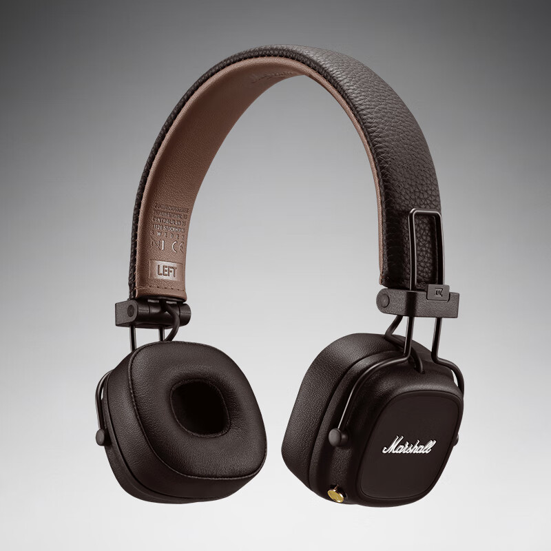 马歇尔marshallmajoriv耳机头戴式无线蓝牙重低音可折叠耳麦棕色