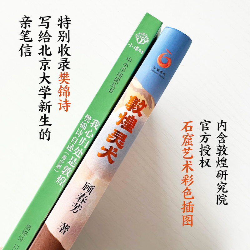 [赠彩图成语接龙故事书一本!!]敦煌灵犬+我心归处是敦煌 [正版]敦煌灵犬我心归处是敦煌 樊锦诗自述顾春芳撰写敦煌的女儿高清大图