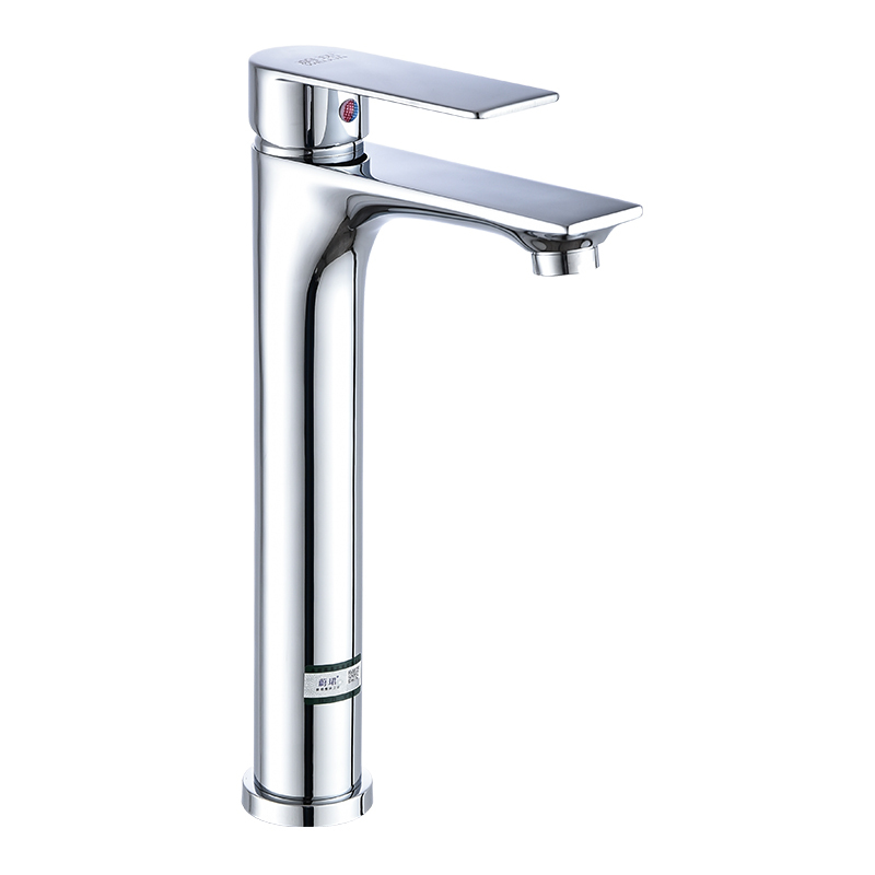 蔚珺牌铜高平板冷热台上盆水龙头