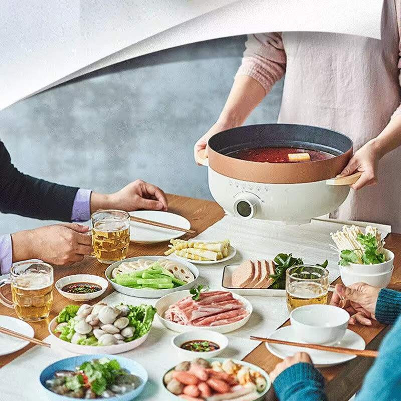 苏泊尔 电火锅多功能家用电蒸锅电煮锅电饼铛电炒锅不粘多用途锅蒸煮一体锅JD30D07高清大图