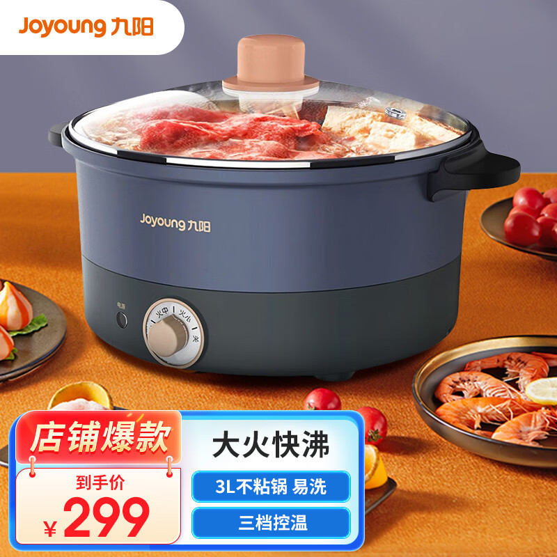 九阳 Joyoung 电火锅HG30-G632 蓝色
