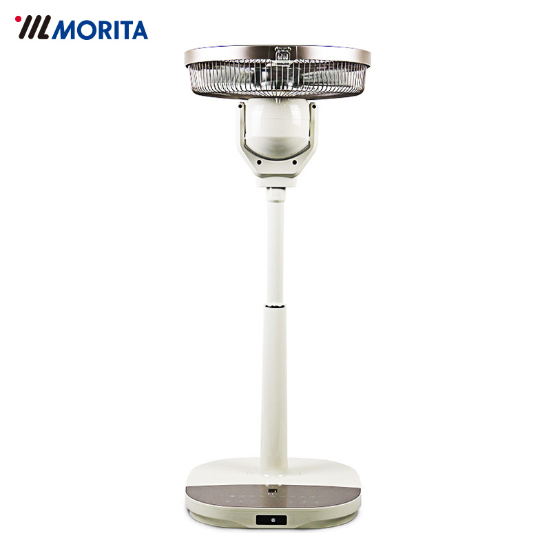 森田(MORITA)电风扇SZ-DTR30G 智能静音 空气循环扇 落地扇 遥控控制 家用静音 9档 正常风
