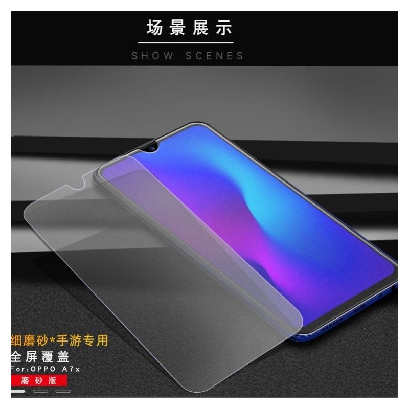 oppoa7磨砂钢化膜a7x全屏抗蓝光a7n防摔防爆贴膜防指纹手机保护膜