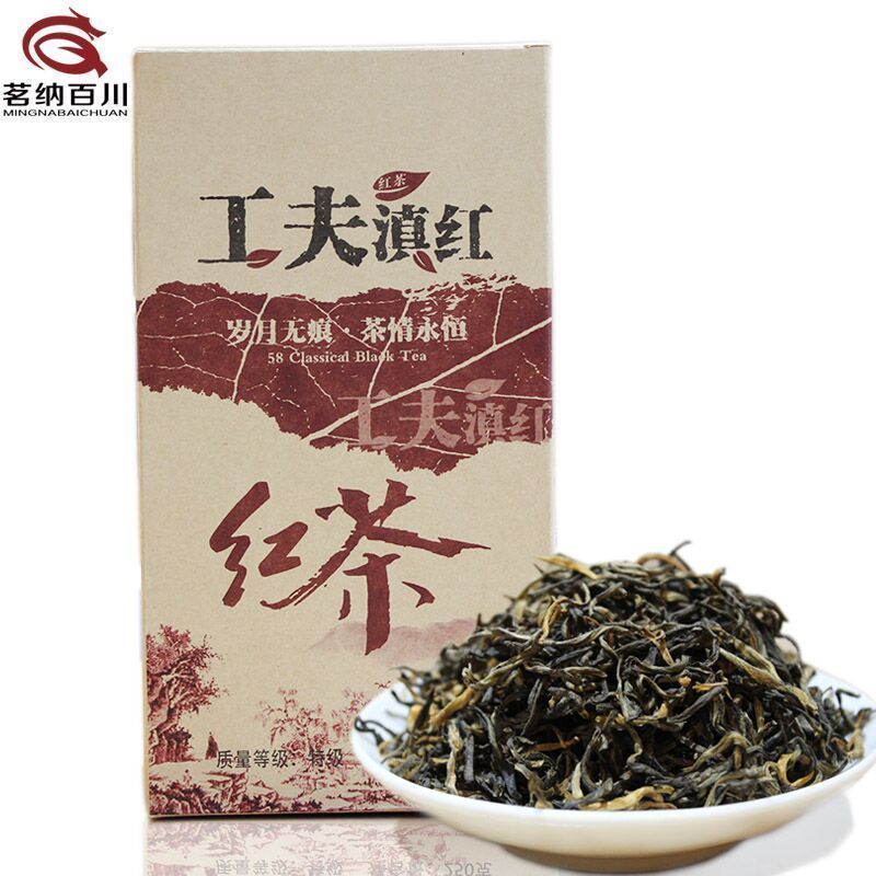 茗纳百川红茶 茶叶 云南凤庆滇红 2022年滇红散茶 奶茶调饮 特级工夫红茶250克