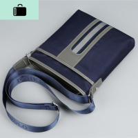 男士单肩包牛津布男包休闲背包潮流竖款斜挎包尼龙布防水潮流小包NEWLAKE 咖啡色加钱包