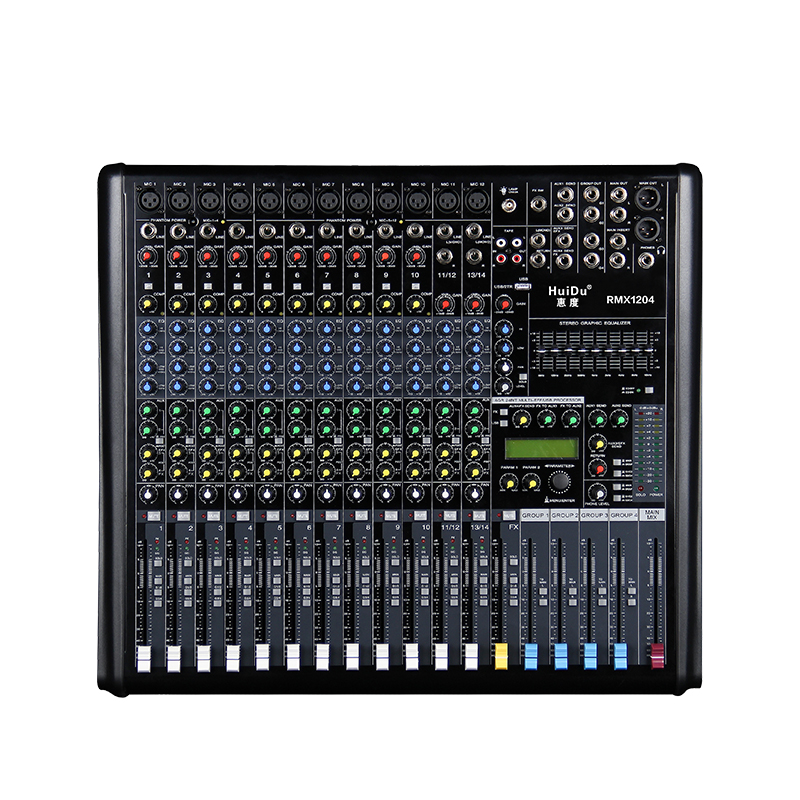 惠度(HuiDu)12路输入四编组输出模拟调音台 RMX1204(销售单位:台)