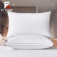 F7五星级酒店95%白鹅绒羽绒纤维枕 护颈枕一对拍二枕芯 care+羽绒纤维枕
