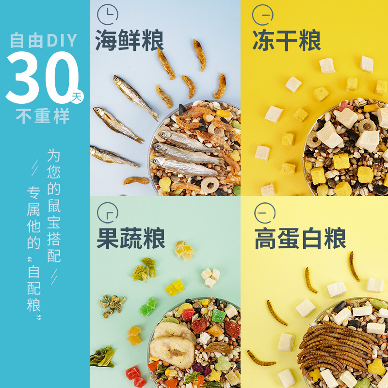 仓鼠粮食主粮用品饲料零食营养五谷套餐齐全金丝熊粮鼠粮食物5斤高清大图