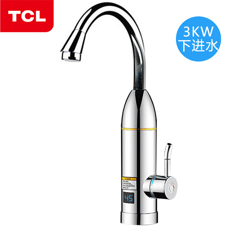 TCL 电热水龙头速热即热式加热厨房快速过水热电热水器下进水小厨宝卫生间自来水加热器TDR-30EXJ