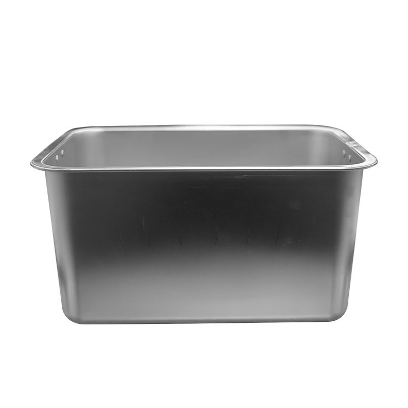 伽隽 不锈钢带耳方盒方盆 60*40*7cm 个高清大图