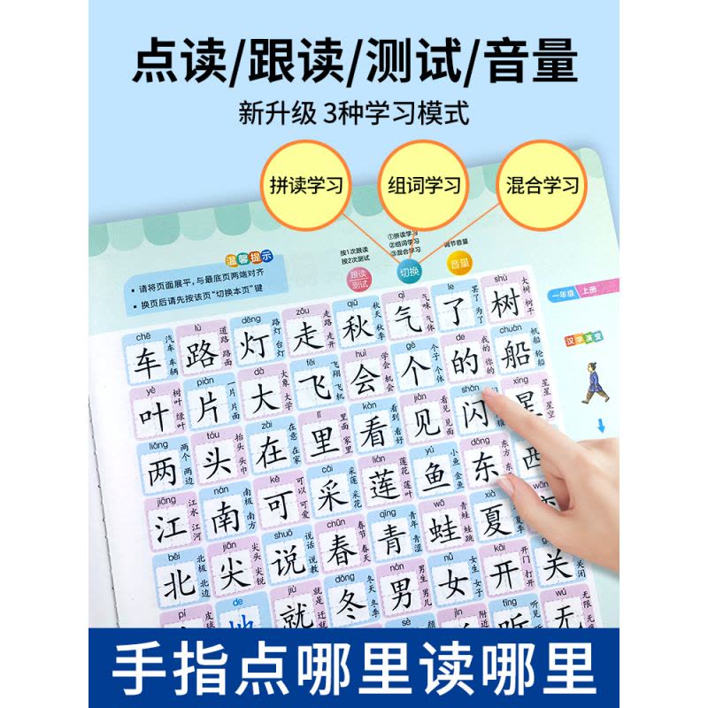 正版图书]会说话的识字大王3600字点读发声书有声早教书识字书幼儿认字