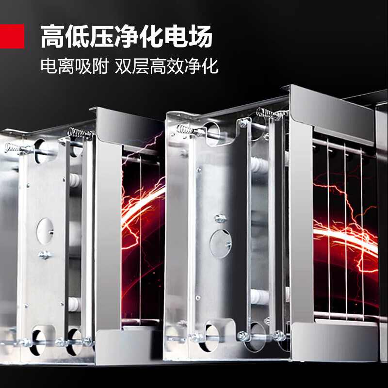 德玛仕(DEMASHI)油烟净化一体机商用 不锈钢低空 净化器LZY-YT-J2500(6000风量2.5米长)电压可选高清大图