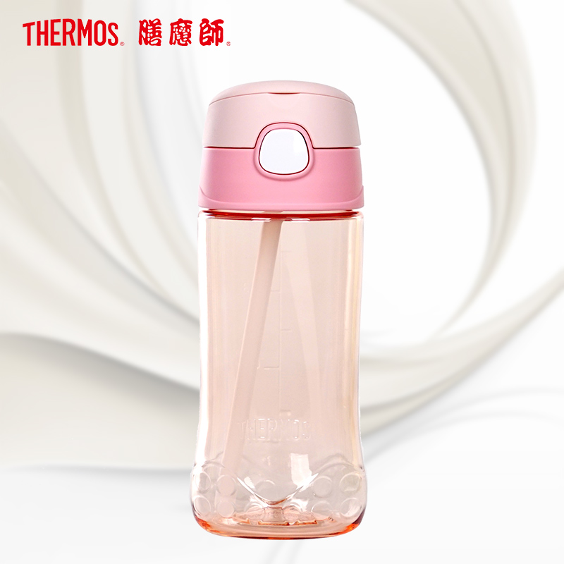 膳魔师(Thermos)朱一龙同款膳魔師Tritan塑料杯F4011T吸管杯 450ML家用/旅行/通用可爱卡通吸管杯高清大图