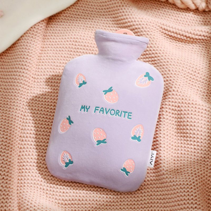 热水袋注水可爱毛绒暖手袋学生迷你装水冬季保暖可爱暖被窝神器视频