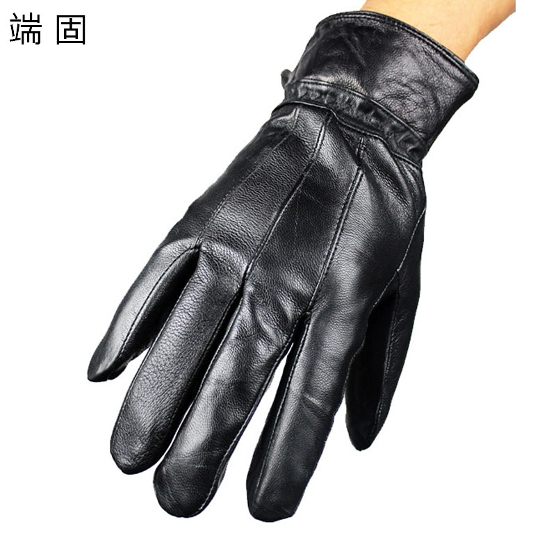 端固防寒羊皮手套拼皮D32T/副高清大图