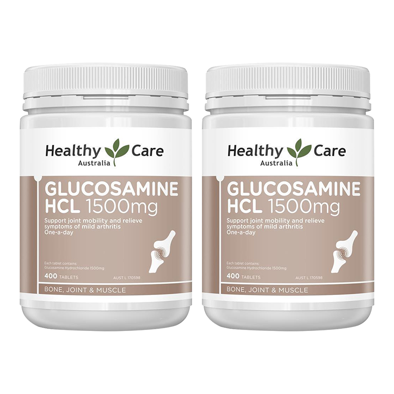 Healthy Care维骨力关节灵盐酸氨糖关节骨骼保护片剂1500mg400粒/瓶装 澳洲原装进口膳食营养补充剂高清大图