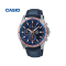 卡西欧(CASIO)EDIFICE 简约系列2019 男士运动时尚日韩品牌石英表男 蓝色 EFR-526L-2A
