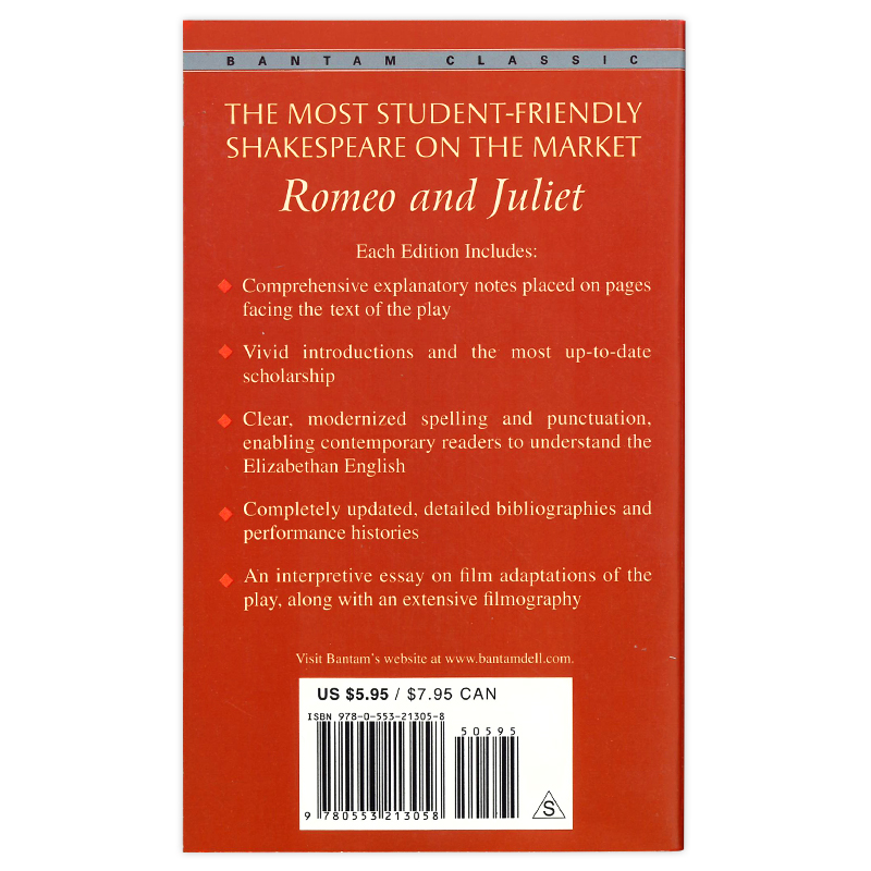[正版]罗密欧与朱丽叶 英文原版 Romeo And Juliet 莎士比亚Shakespeare 课外阅读 搭哈姆雷高清大图