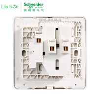 施耐德电气（Schneider Electric）电源插座86型 带开关二三插一开五孔插座 插座面板10A 绎尚薄暮金