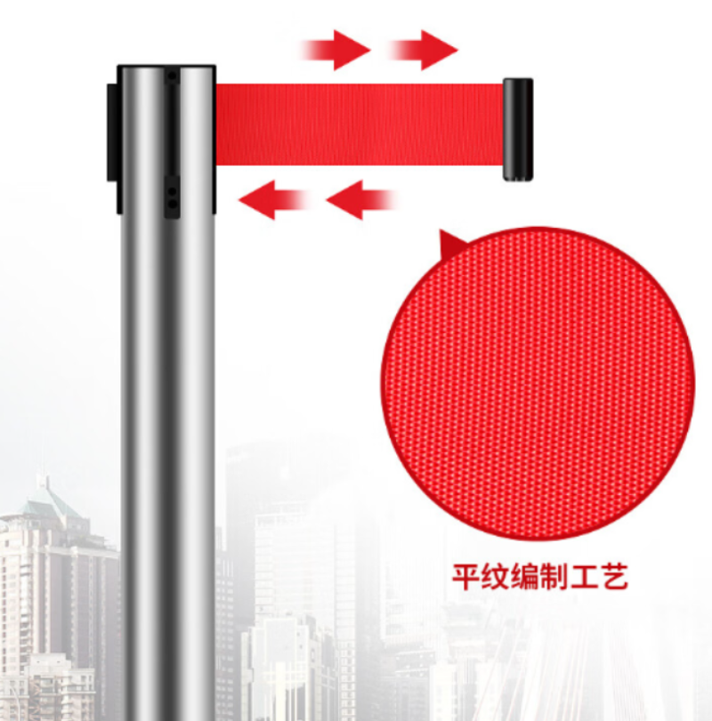 众恒丰 伸缩隔离带 警示隔离柱3米63*2mm/个高清大图