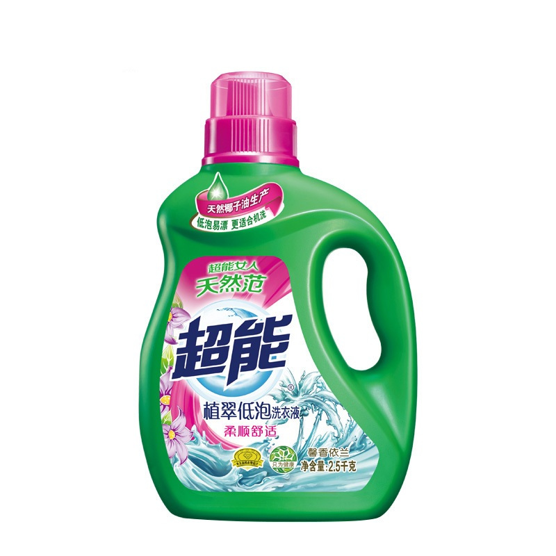超能 植翠洗衣液柔顺舒适2.5kg+超柔顺液2.5kg(拉绳)(单位:组)