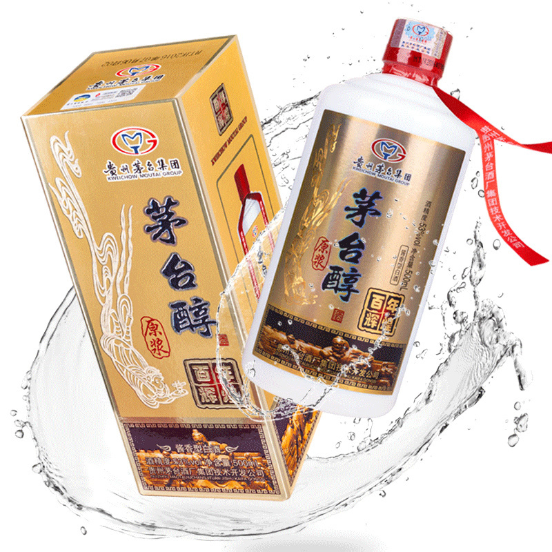 [整箱6瓶]贵州茅台集团出品 茅台醇原浆百年辉煌酒酱香型53度500ml*6