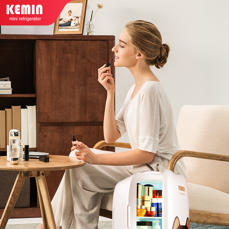 科敏(KEMIN)化妆品冰箱面膜护肤品专用迷你小型美妆小冰箱mini 6升放化妆品
