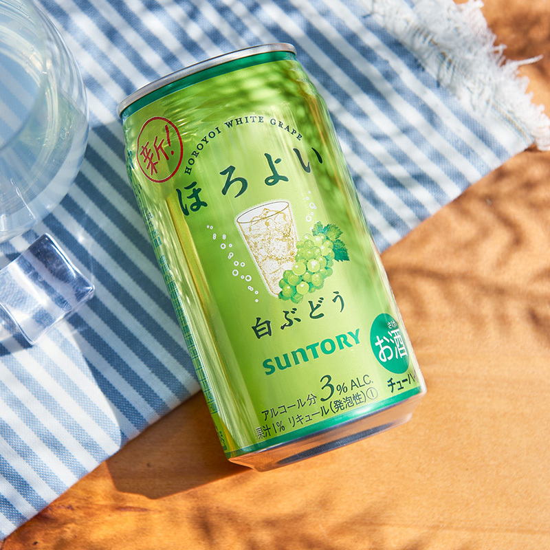 三得利和乐怡horoyoi日本进口预调酒鸡尾酒果酒白葡萄口味350ml6罐效