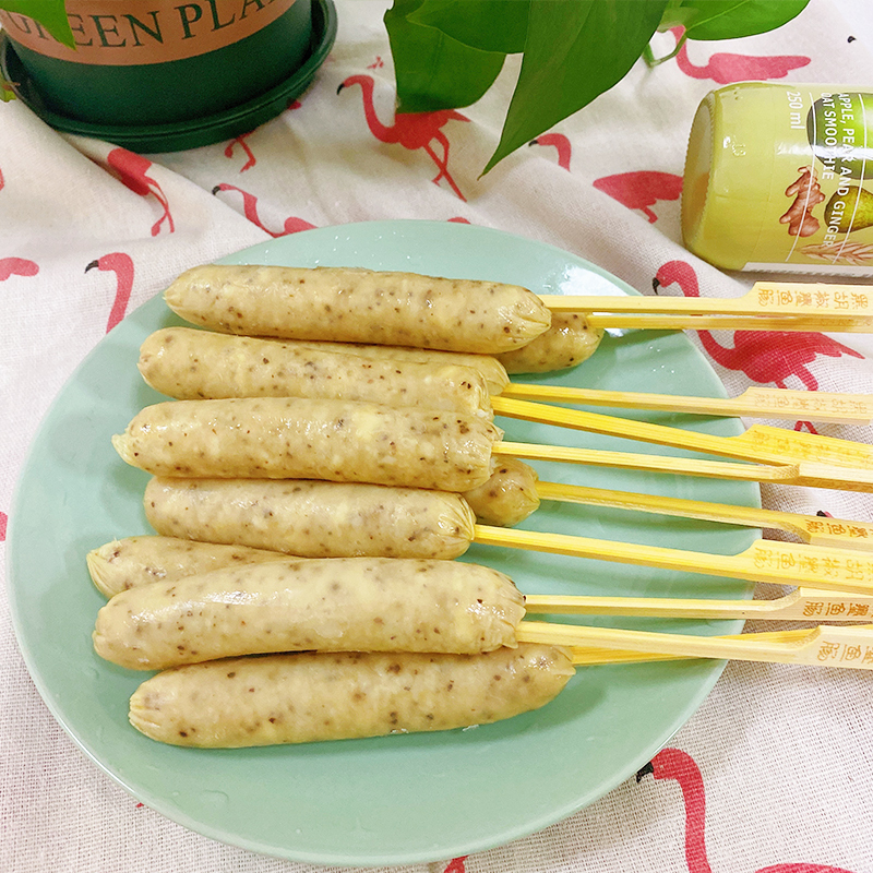 仁齐来一串黑胡椒墨鱼肠350g10根袋关东煮