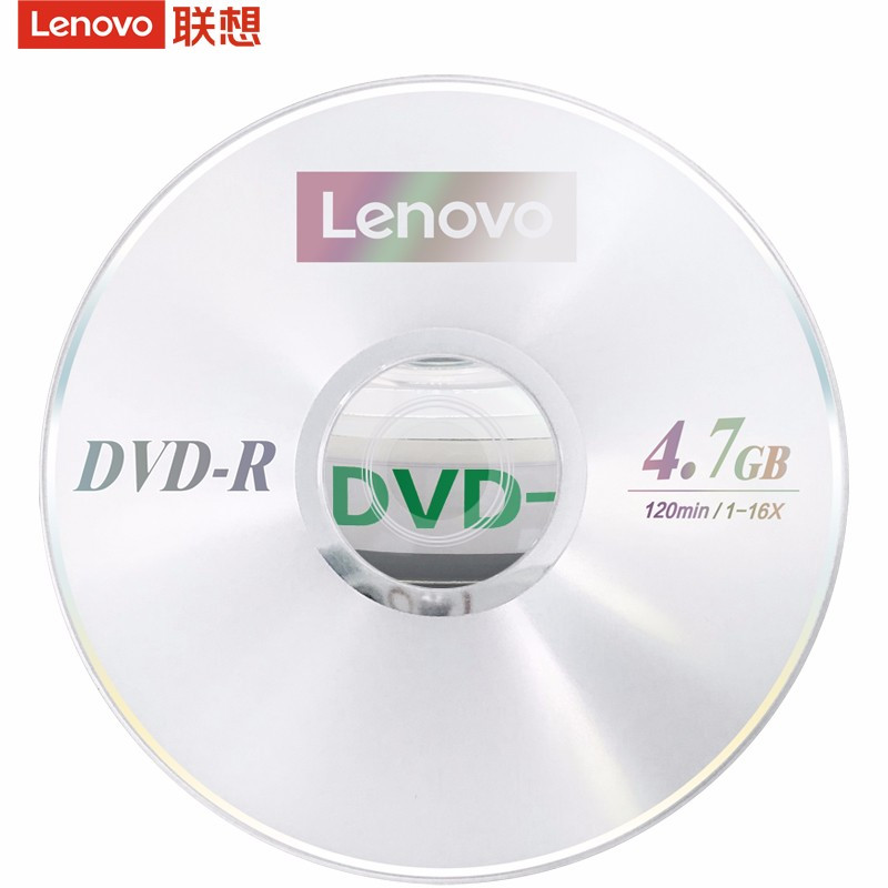 联想(Lenovo)DVD-R 光盘/刻录盘16速4.7GB 办公系列 桶装50片 空白光盘