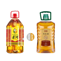 星河 食用油粮油 绿色食品 物理压榨一级特香花生油 桶装 5L