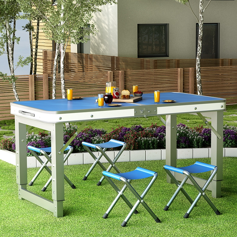 迪玛森折叠桌子户外夜市摆摊地推地摊便携式简易家用餐桌椅出摊小型