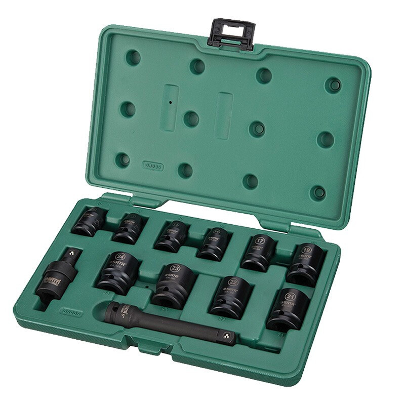 世达(SATA)公制12件套 六角冲击套筒 09009