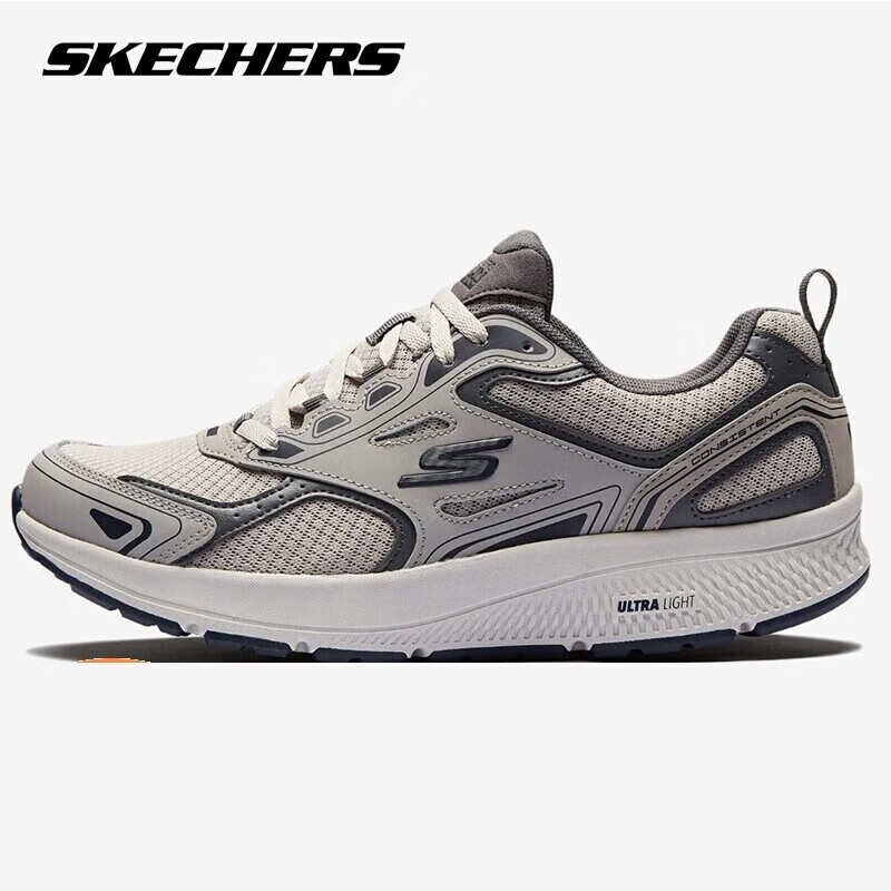 斯凯奇（Skechers）男鞋跑步鞋秋季新款防滑减震跑鞋休闲运动鞋高清大图