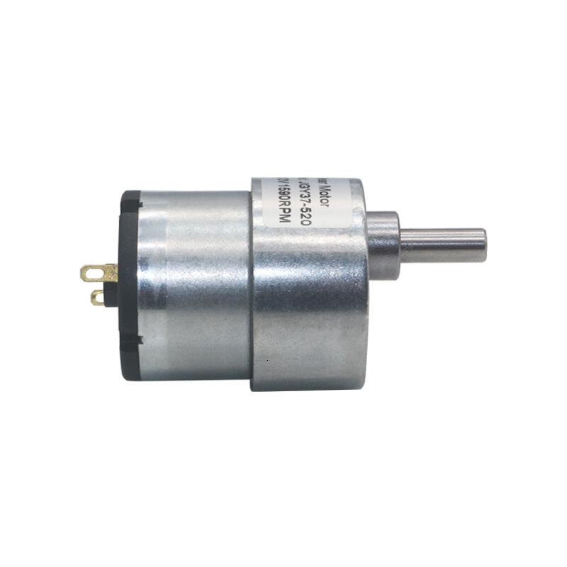 BONJEANJGB37-520减速马达 微型直流减机 6V 12V 24V 机器人马达 12V45RPM高清大图