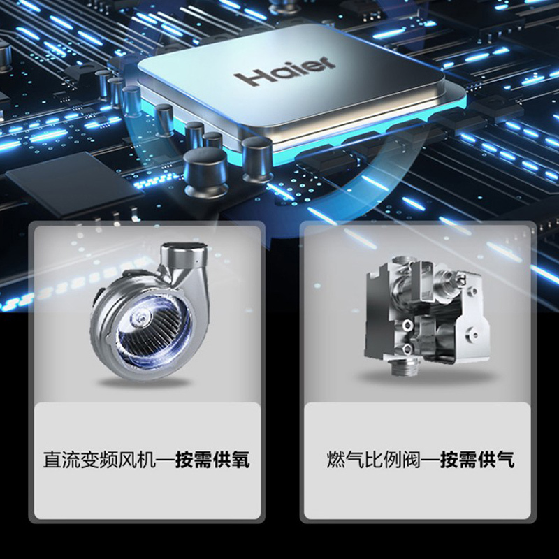 海尔(Haier)壁挂炉家用燃气壁挂炉30KW天然气采暖炉智能分段暖气片全屋热水两用WIFI智控HD3