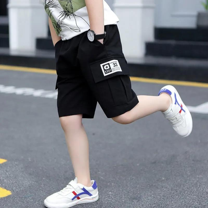 男童短裤夏装2020新款儿童五分裤中大童裤子迷彩中裤七分夏季莎丞
