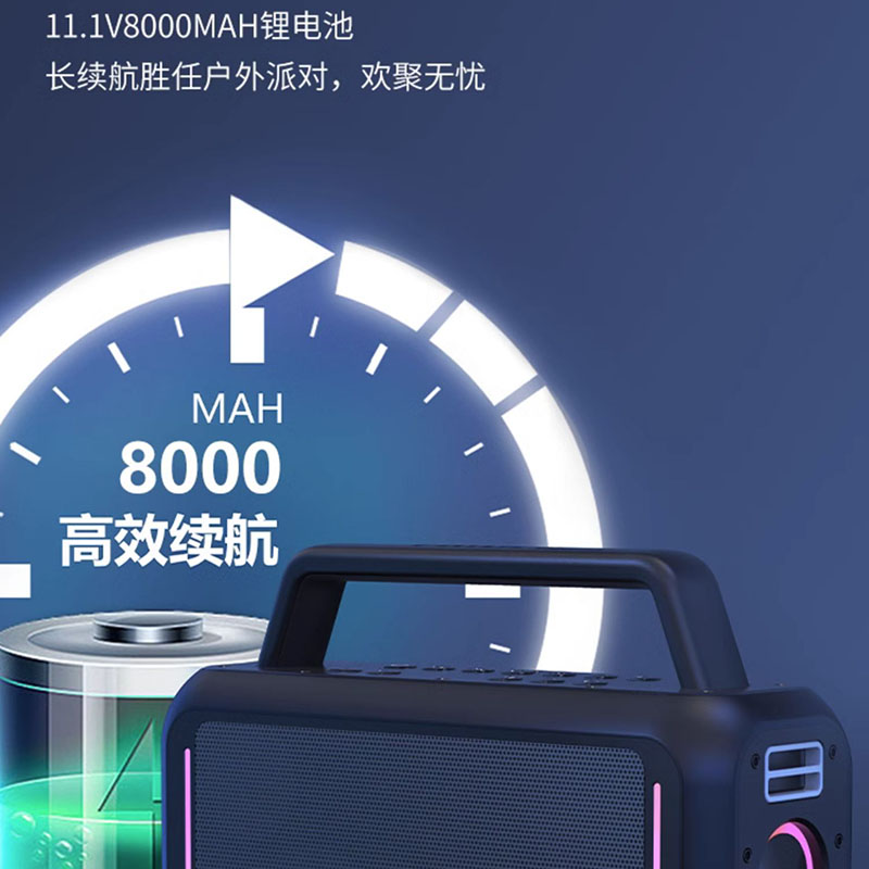 Philips/飞利浦 SD228户外蓝牙音箱广场舞音响大功率手提K歌直播户外音箱高清大图