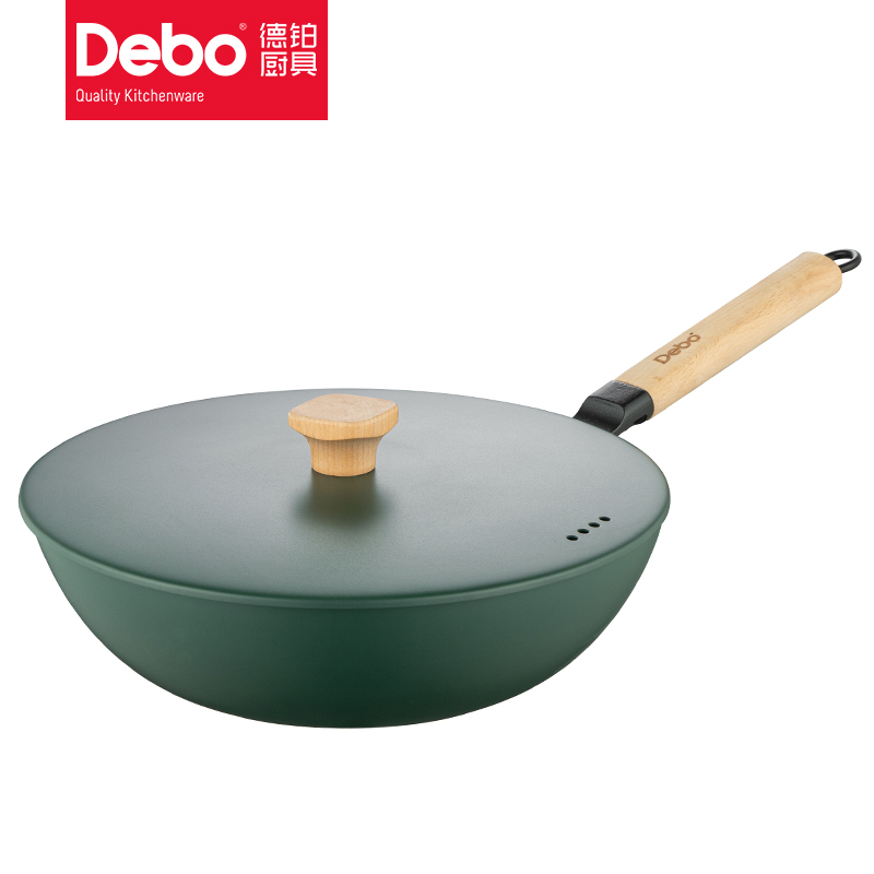 德铂(Debo) 威廉空间锅具 汤、煎锅炒锅3件套 DEP-788 煎炒蒸煮持久不粘!高清大图